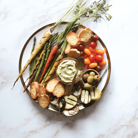 Pesto Dip & Vegetable Crudités #1